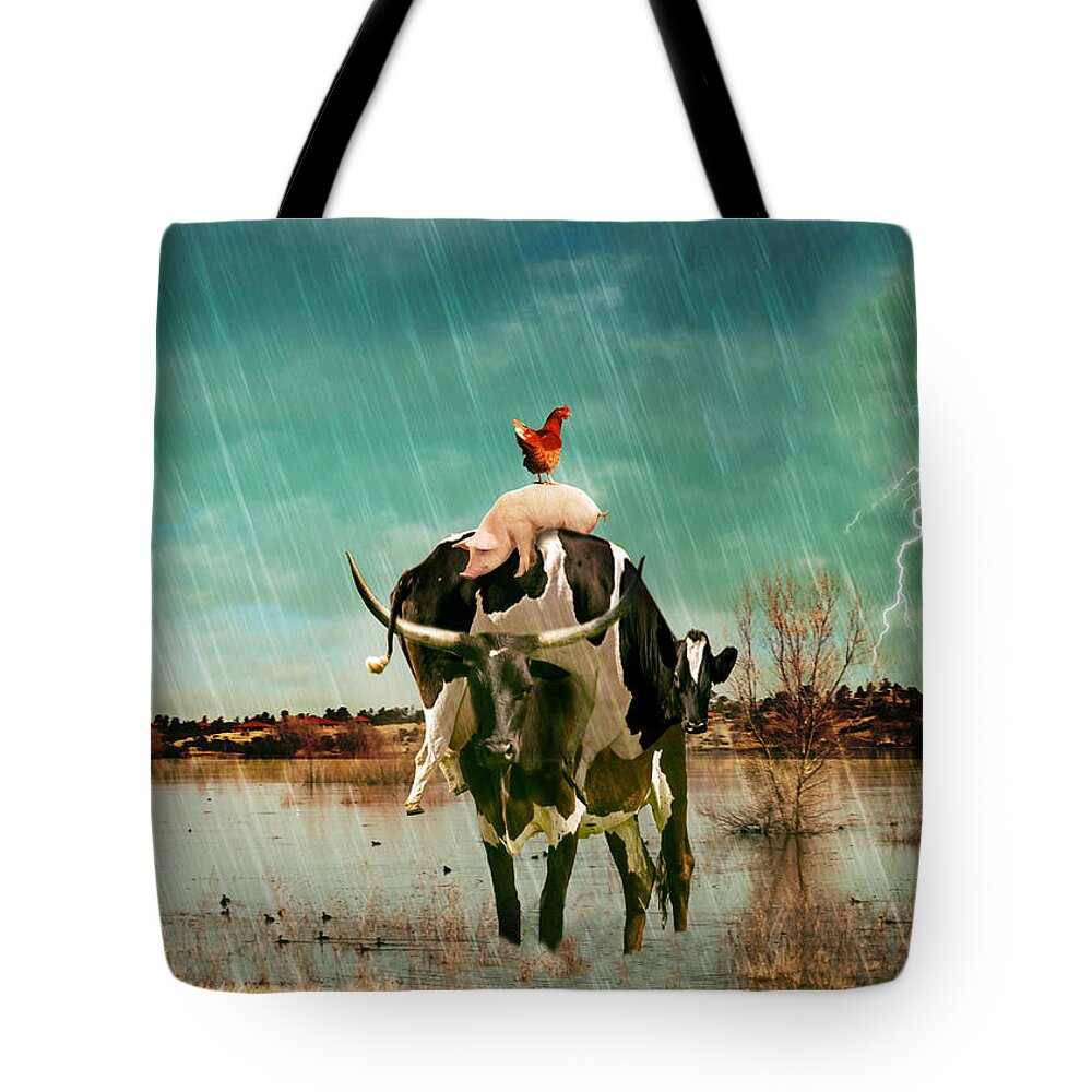 Rescue Tote Bag featuring the photograph Rescue by James Bethanis