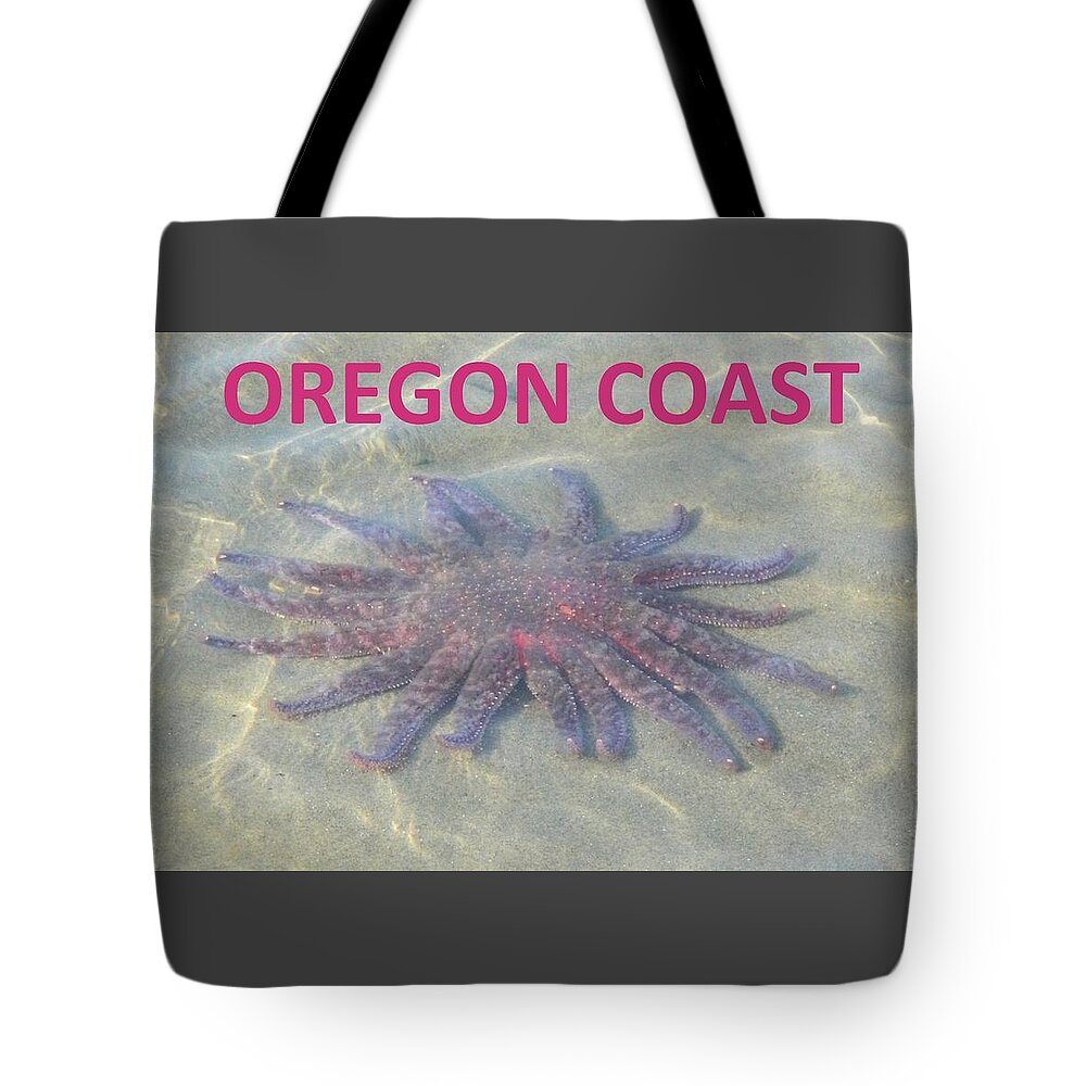 Sunflower Starfish Tote Bag featuring the photograph Rescued Sunflower Starfish by Gallery Of Hope 