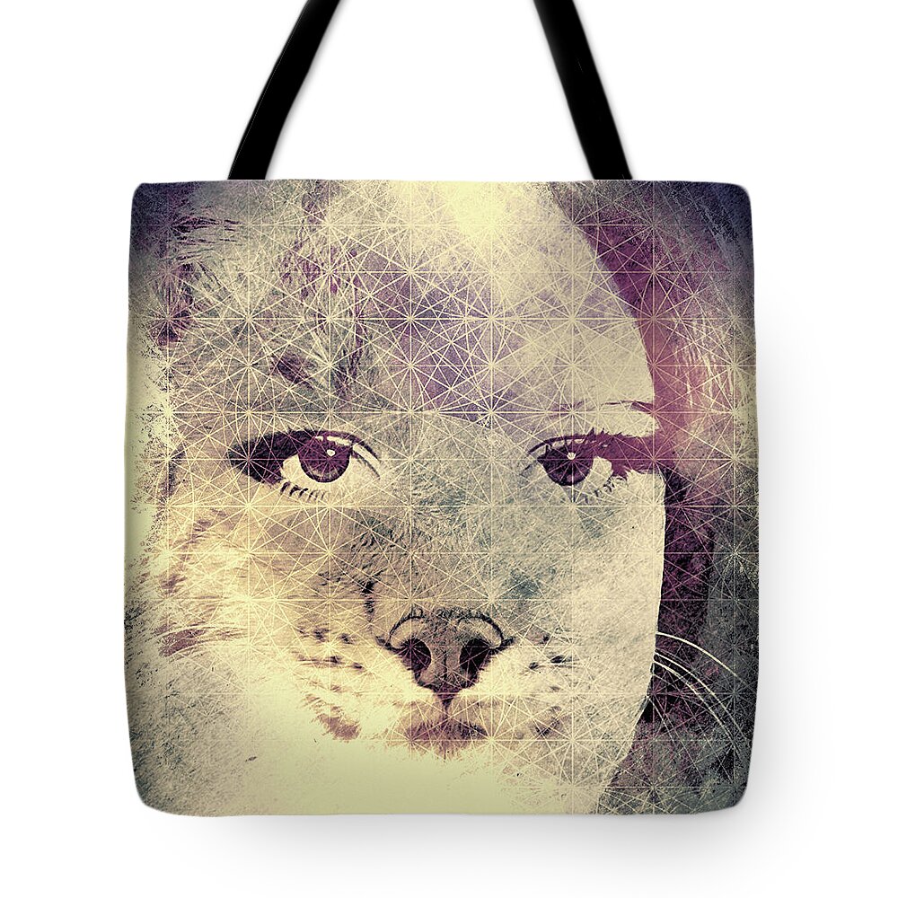 Cat Woman Tote Bag featuring the digital art Resistance of the Pussy Cat by Susan Maxwell Schmidt