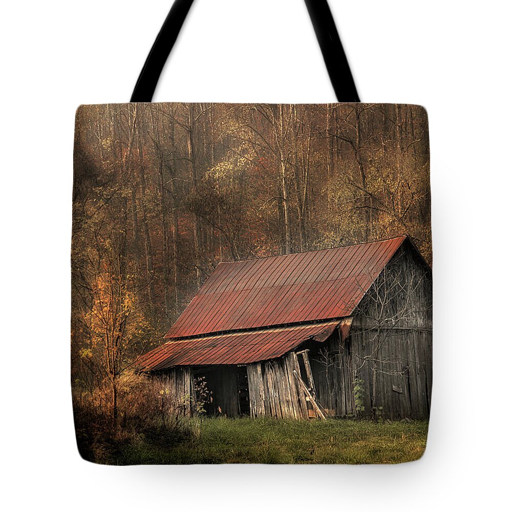 Barn Tote Bag featuring the photograph Resting Place by Mike Eingle