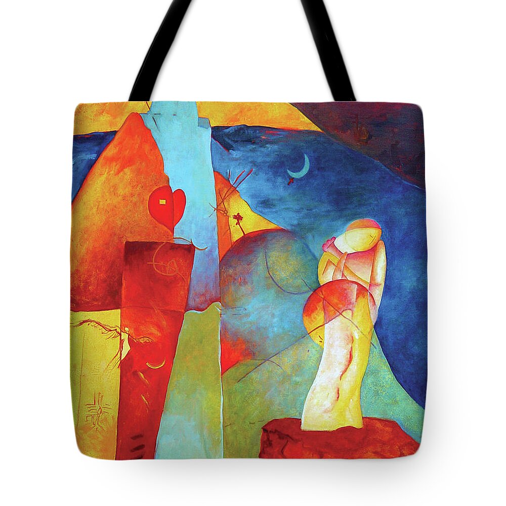 Resurrection Tote Bag featuring the painting Resurrection of the Magi by David Derr