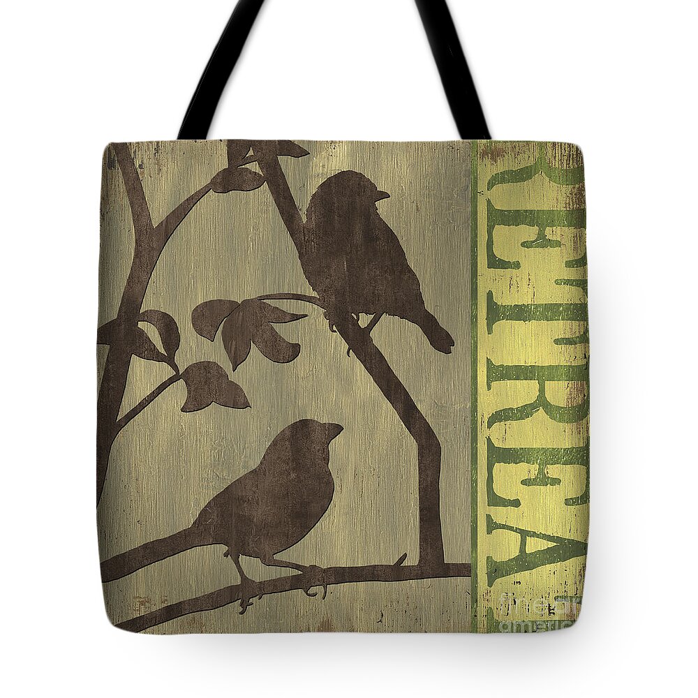 Lodge Tote Bag featuring the painting Retreat by Debbie DeWitt