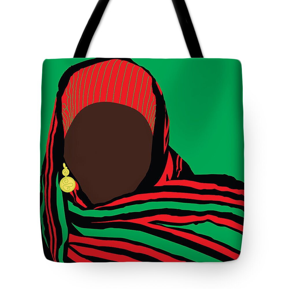 Red Tote Bag featuring the digital art RGB by Scheme Of Things Graphics