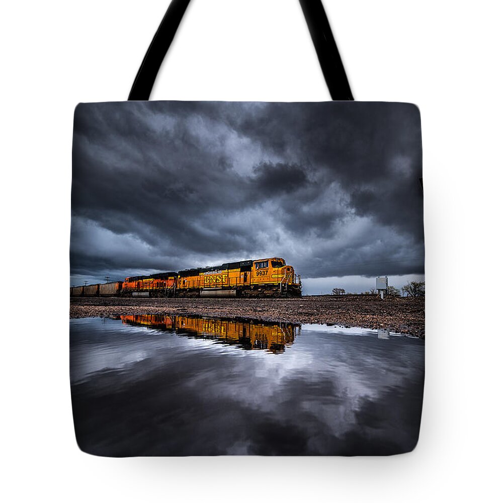 Storms Tote Bag featuring the photograph Riding the Storm Out by Darren White