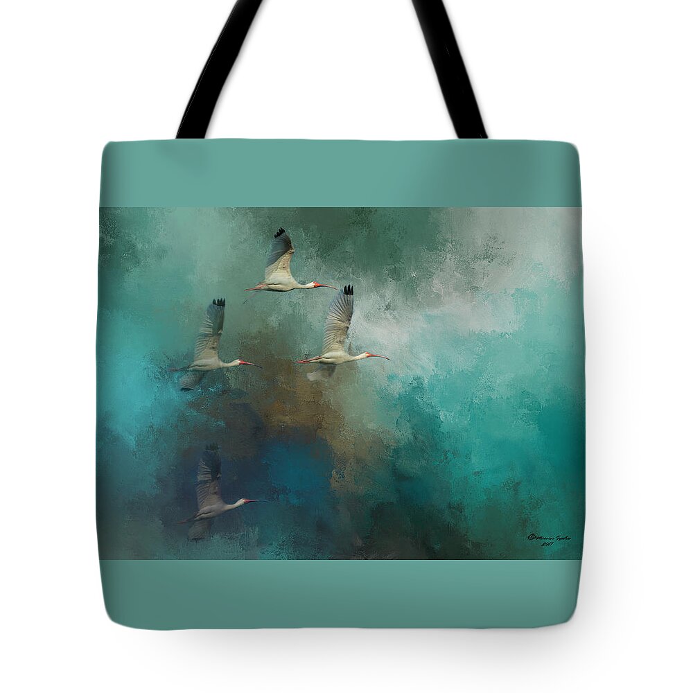 Birds Tote Bag featuring the photograph Riding The Winds by Marvin Spates