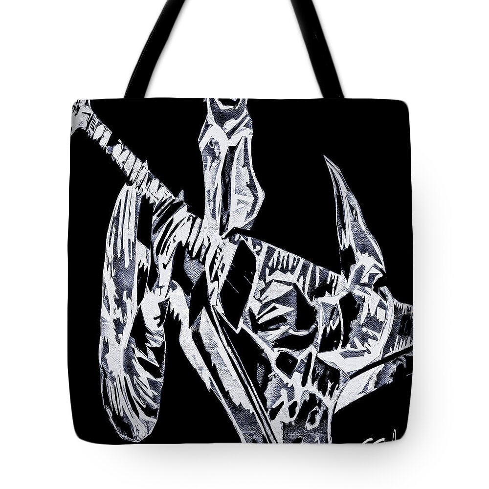 Music Tote Bag featuring the digital art Damn Right I Got the Blues by Terry Fiala