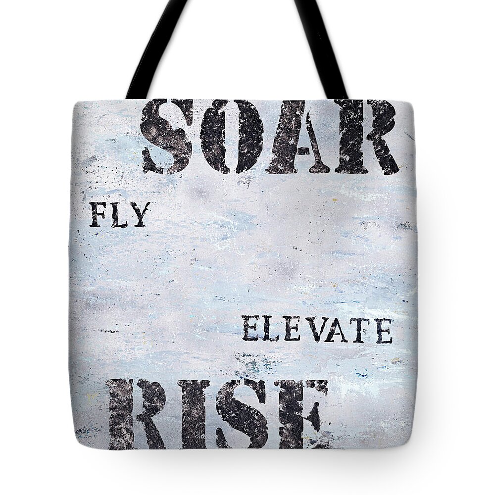 Adventure Tote Bag featuring the painting Rise Elevate Fly Soar by Tamara Nelson