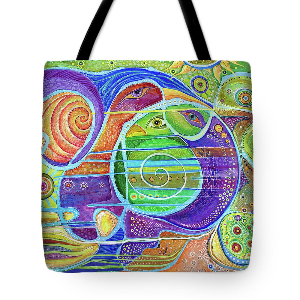 Rising Again Tote Bag featuring the painting Rising Again - The Strength of the Human Spirit by Tanielle Childers