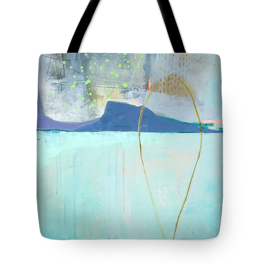 Abstract Art Tote Bag featuring the painting Rising by the Second by Jane Davies