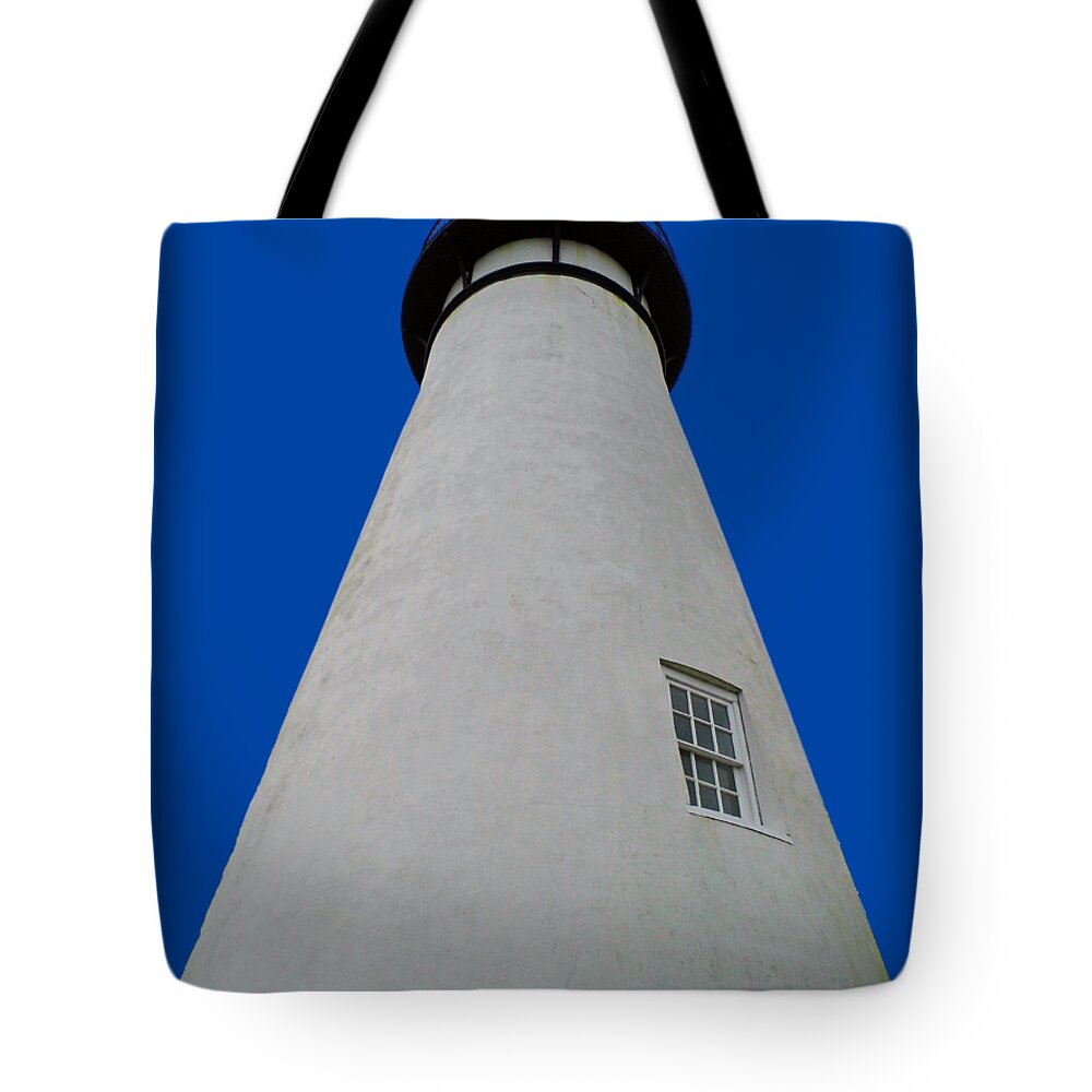 Lighthouse Tote Bag featuring the photograph Rising Up Transparent For Customization by D Hackett