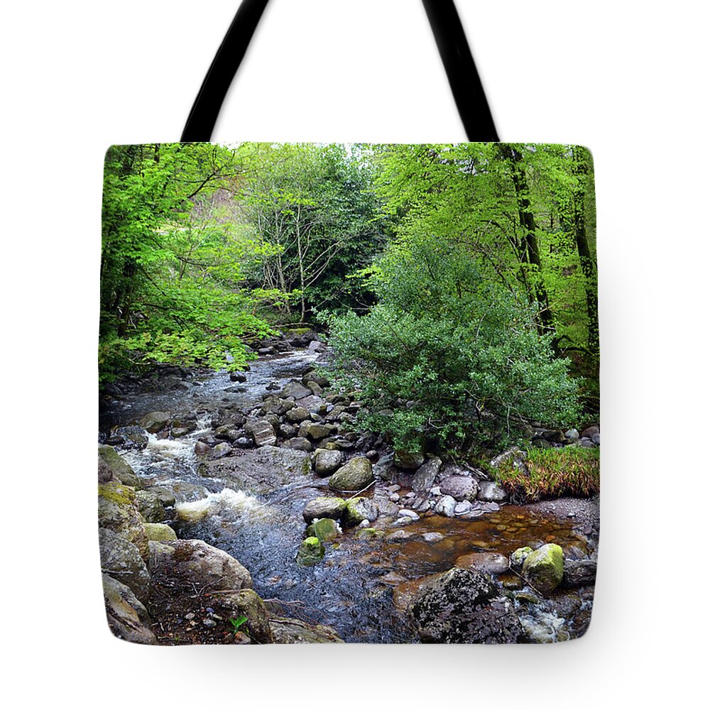 Rivers Tote Bag featuring the photograph River Mahon Waterford Ireland..jpg by Terence Davis