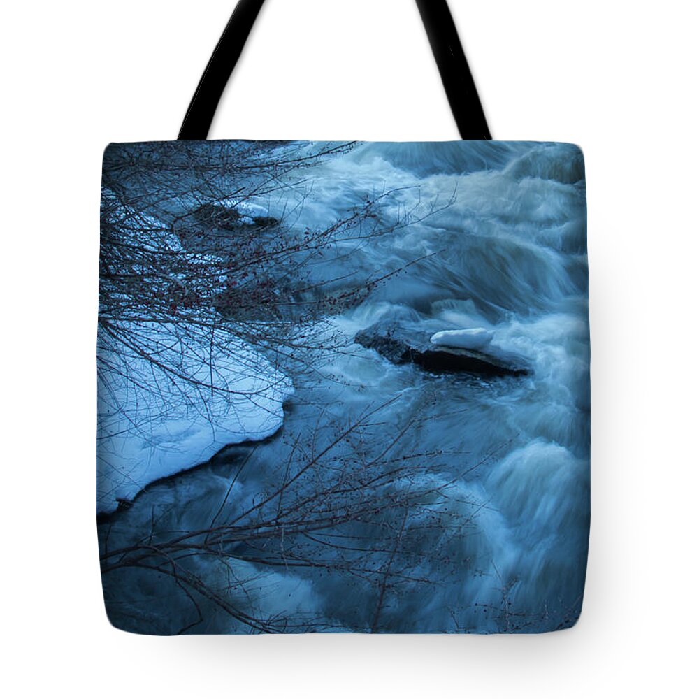 River Tote Bag featuring the photograph River by Mim White