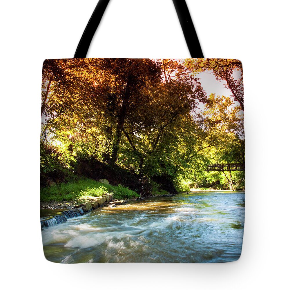 River Tote Bag featuring the photograph River Run by Randy Sylvia