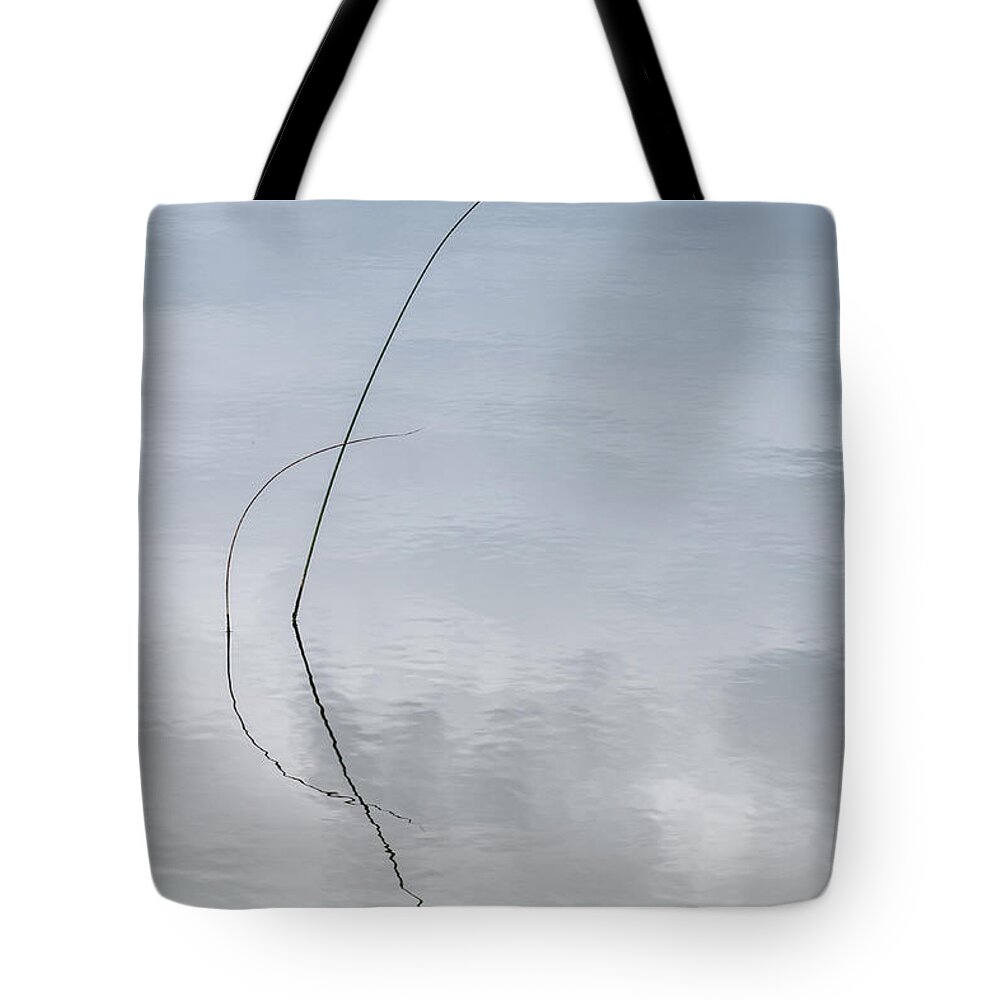 Rush Tote Bag featuring the photograph River Rushes Abstract #4 by Patti Deters