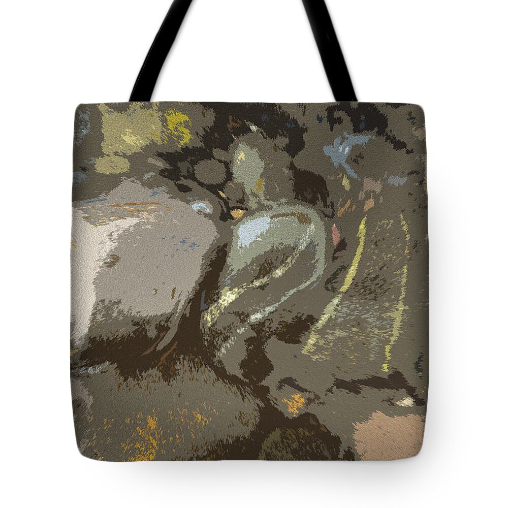 Abstract Tote Bag featuring the photograph River Sage by Susan Esbensen
