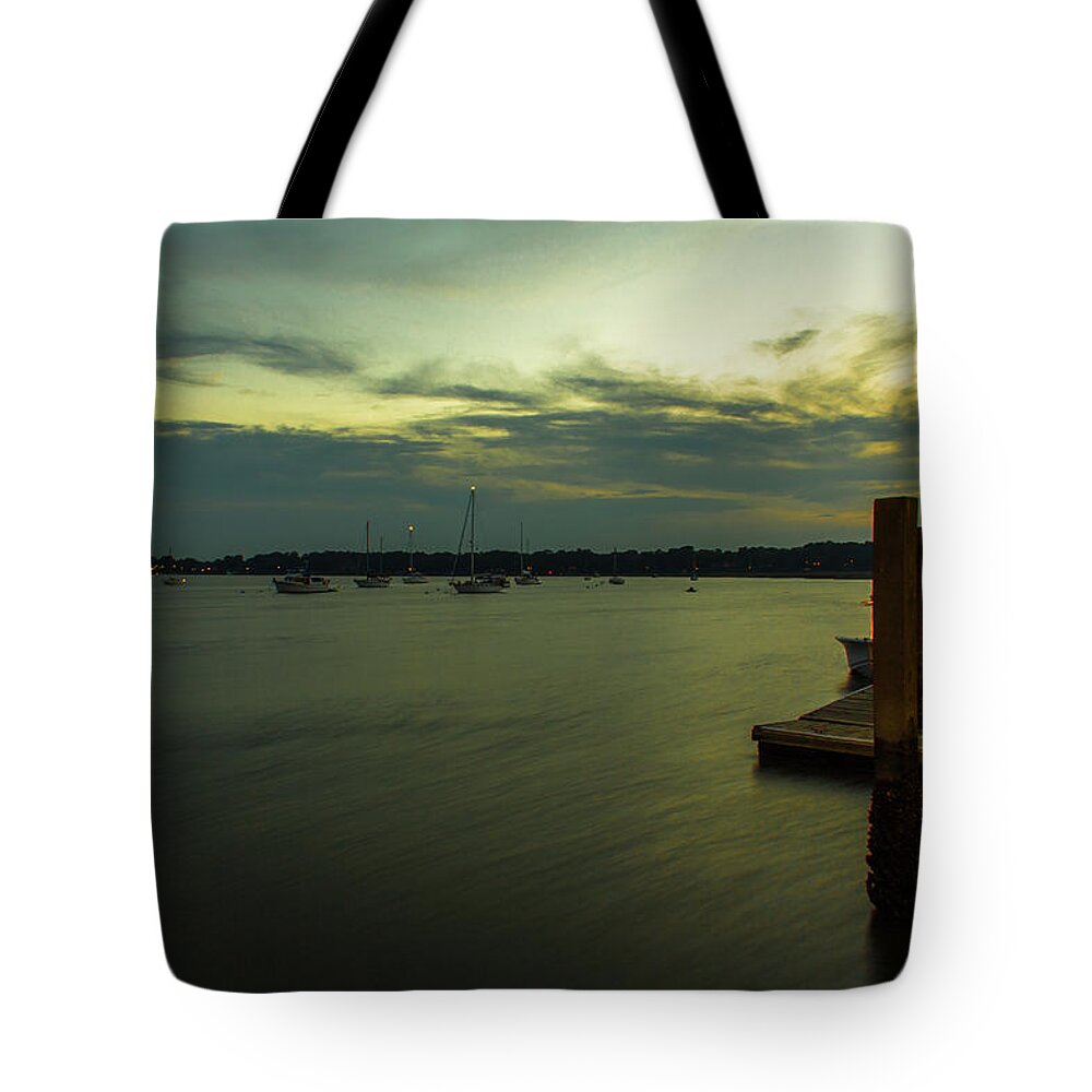 Sunset Tote Bag featuring the photograph River Sunset by Kenny Thomas