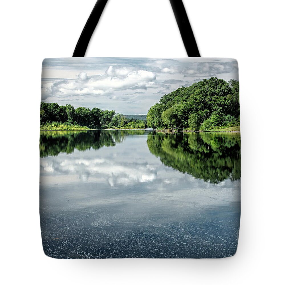River Tote Bag featuring the photograph River View by Nicki McManus