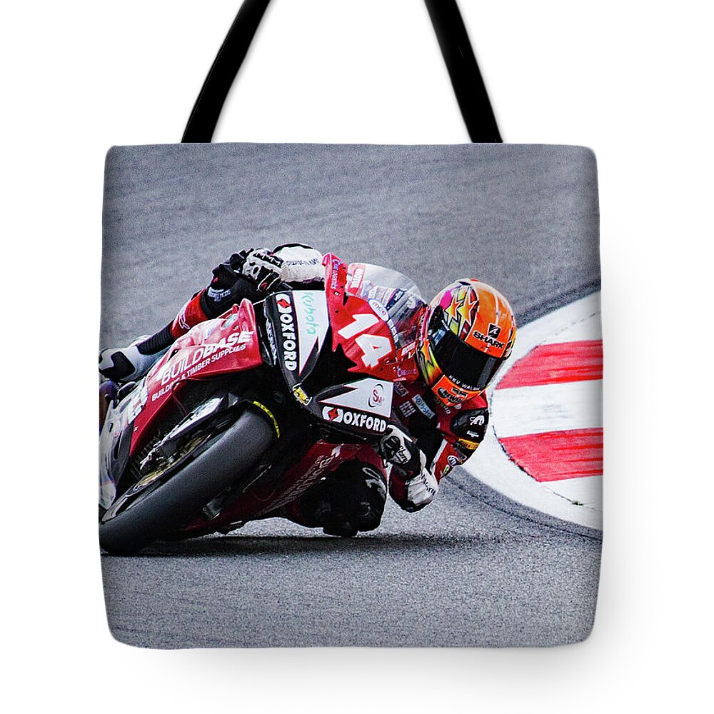 Sports Bike Images Tote Bag featuring the photograph Road Racer - Number 14 by Ed James