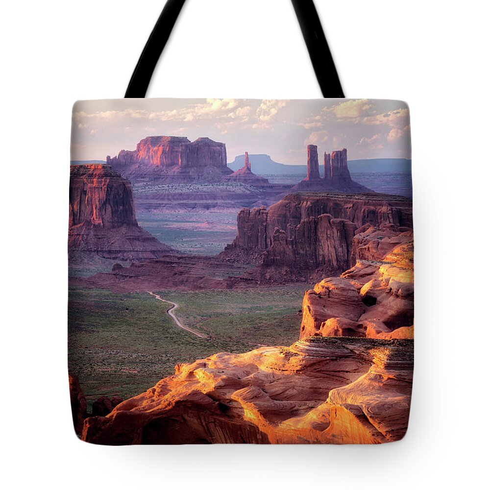 Sunset Tote Bag featuring the photograph Road to Nowhere by Nicki Frates