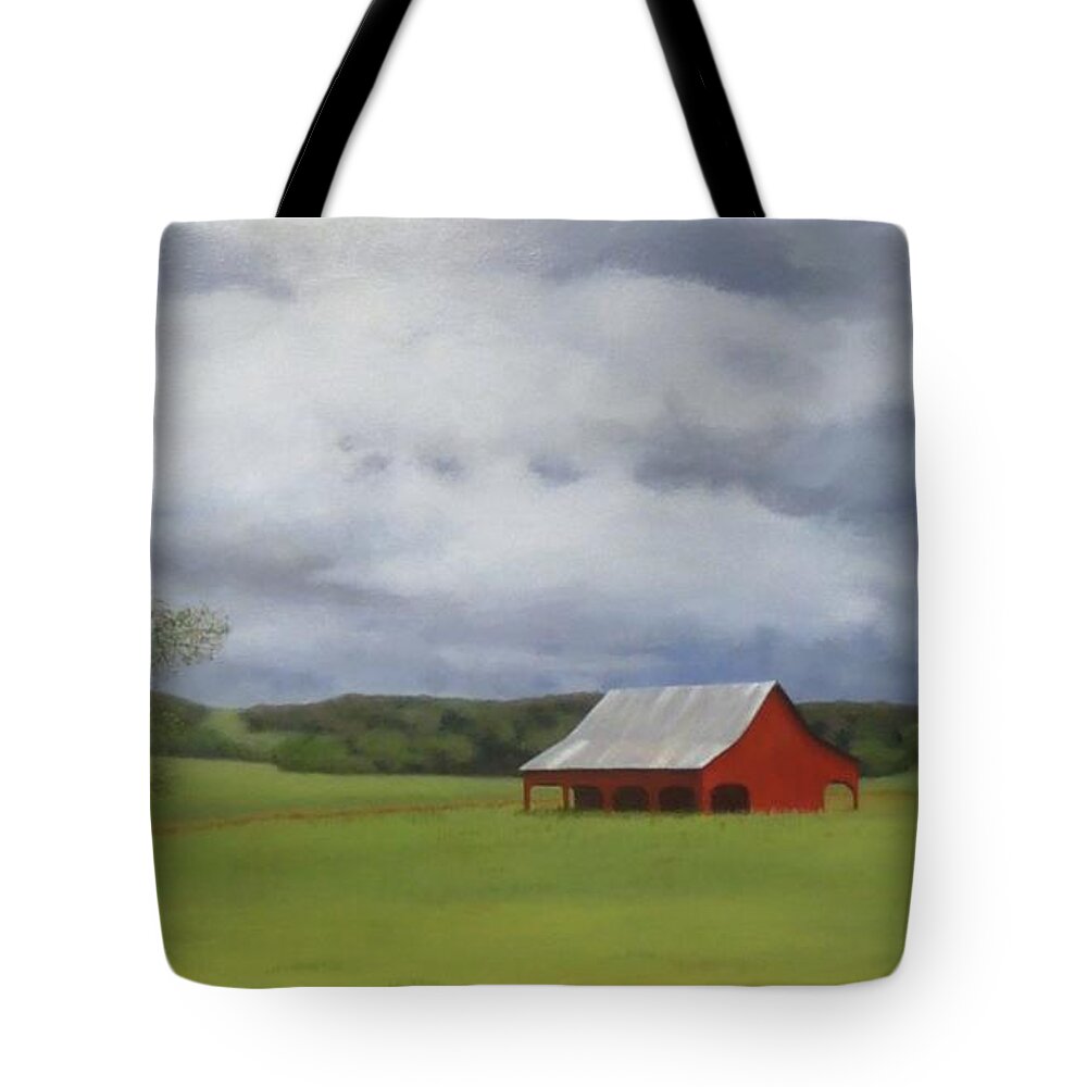 Yosemite Tote Bag featuring the painting Road to Yosemite by Phyllis Andrews