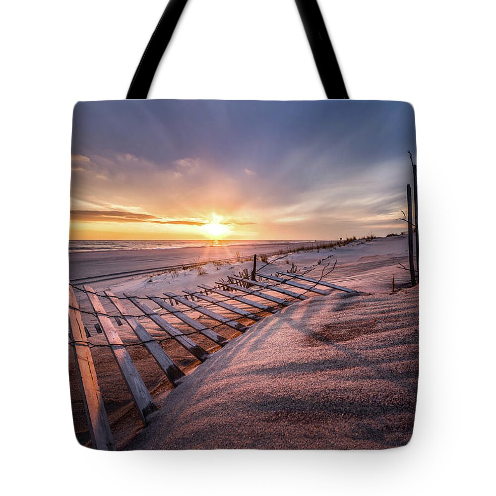 Beach Tote Bag featuring the photograph Kiss of Sunlight by John Randazzo