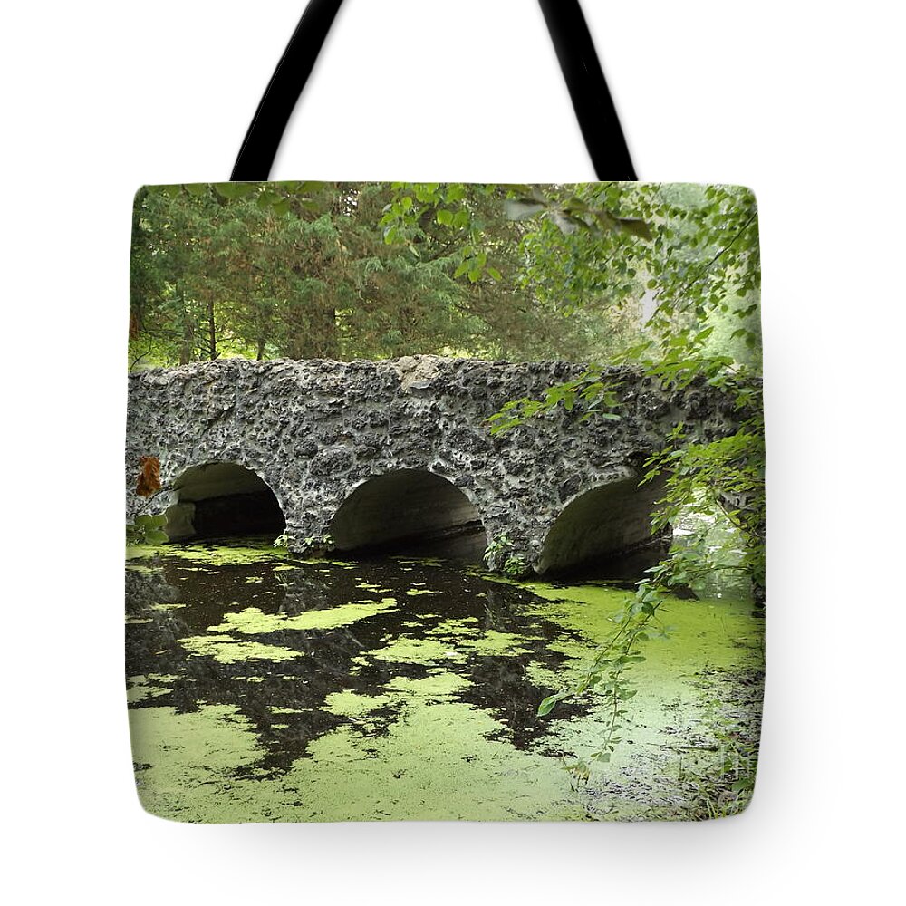Bridge Tote Bag featuring the photograph Rock Bridge by Erick Schmidt