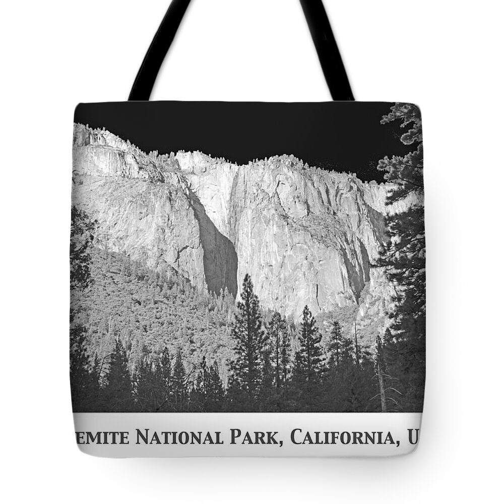Silhouettes Tote Bag featuring the photograph Rock Formation Yosemite National Park California by A Macarthur Gurmankin