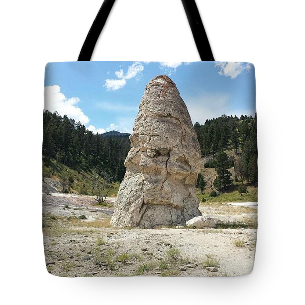 Landscape Tote Bag featuring the photograph Rock structure by Kristina Tunley