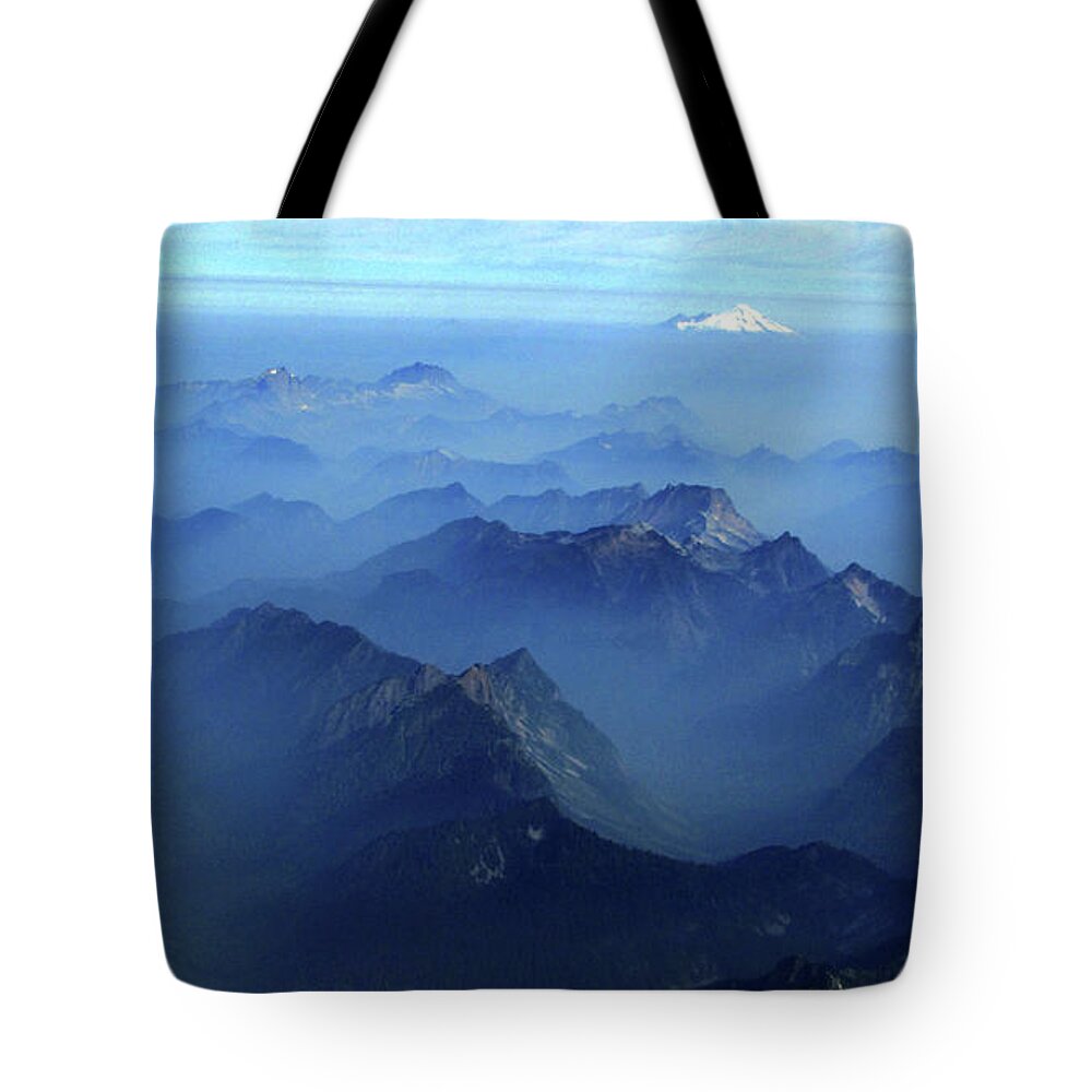  Tote Bag featuring the digital art Rockies by Darcy Dietrich