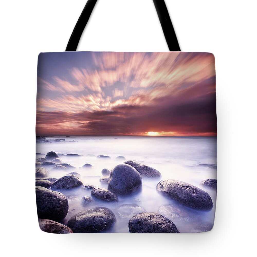 Beach Tote Bag featuring the photograph Rocky beach by Jorge Maia