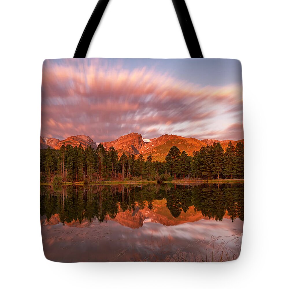 Rocky Mountain National Park Tote Bag featuring the photograph Rocky Mountain National Park Sunrise by Ronda Kimbrow
