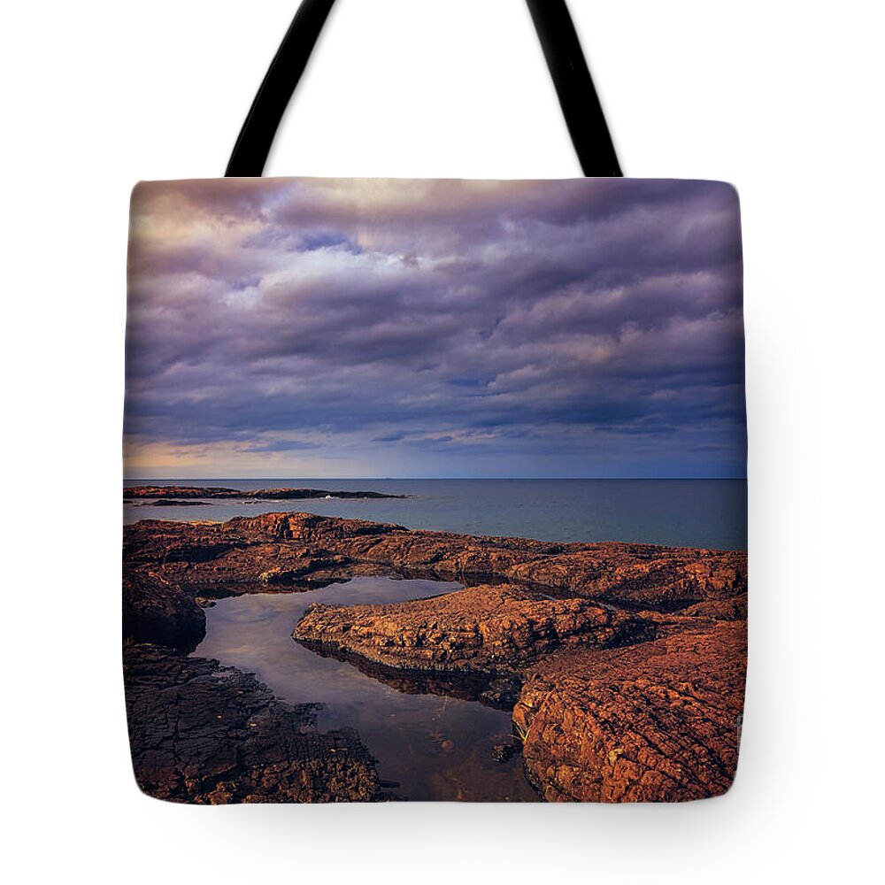 Rocky Storm Two Tote Bag featuring the photograph Rocky Storm Two by Rachel Cohen