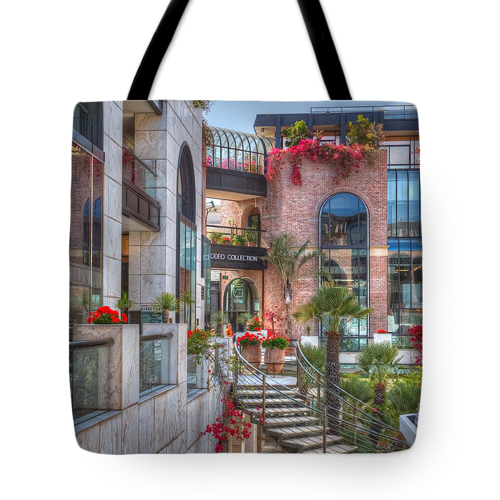 Rodeo Drive Tote Bag featuring the photograph Rodeo Collection Beverly Hills 2 by David Zanzinger