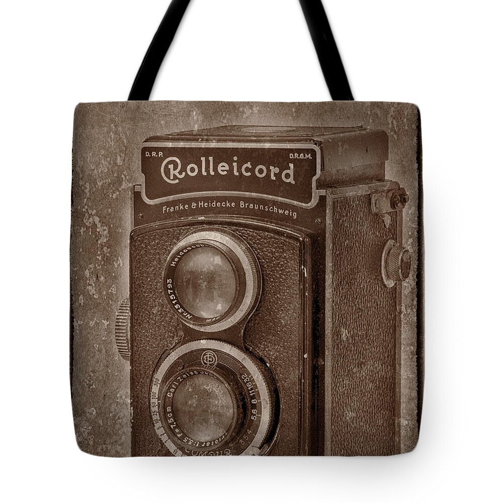 Rolleicord Tote Bag featuring the photograph Rollie by Keith Hawley