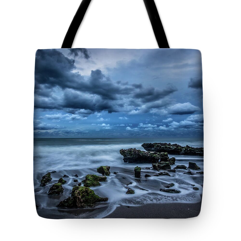 Clouds Tote Bag featuring the photograph Rolling Thunder by Debra and Dave Vanderlaan