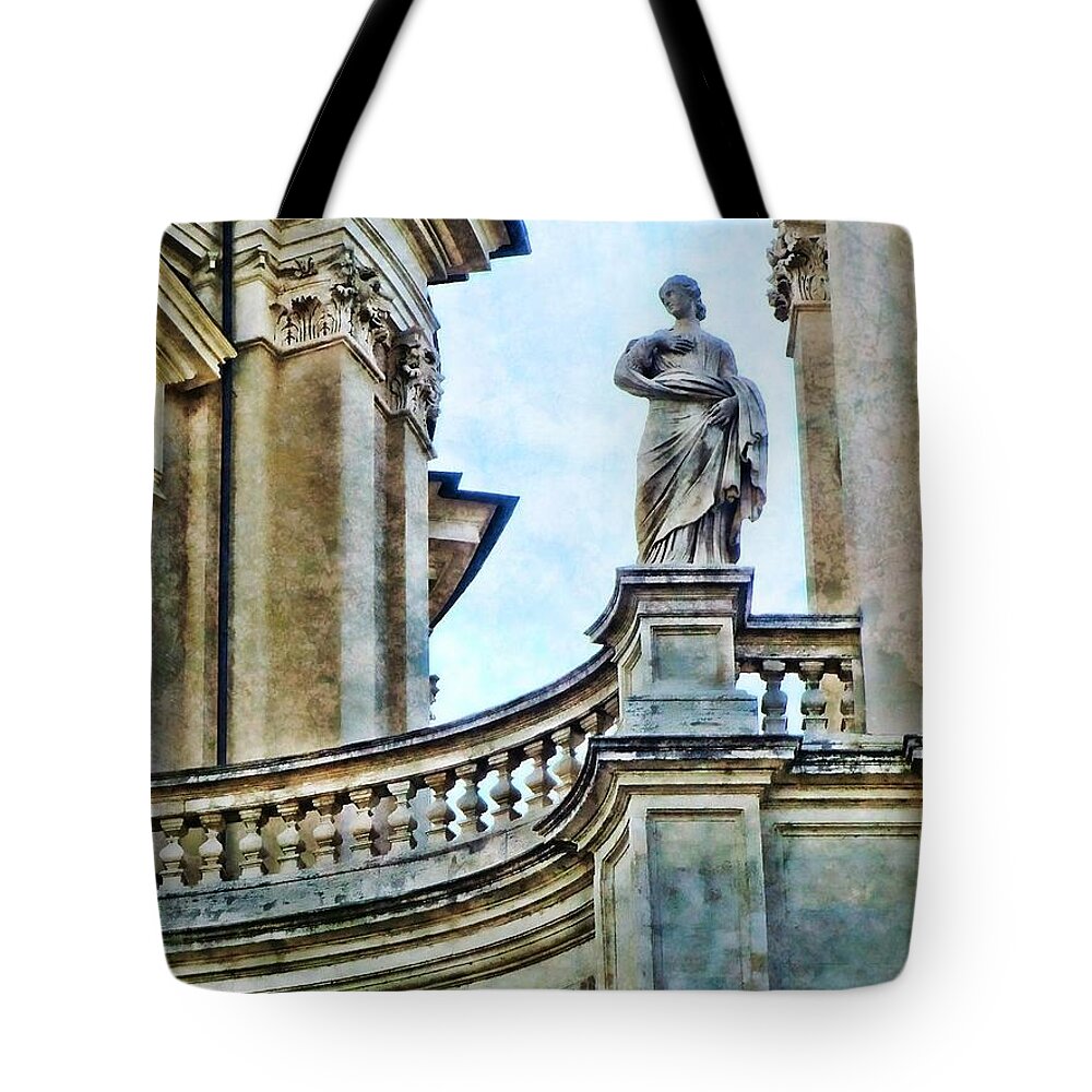 Art Tote Bag featuring the digital art Roman Elegance by Mindy Newman