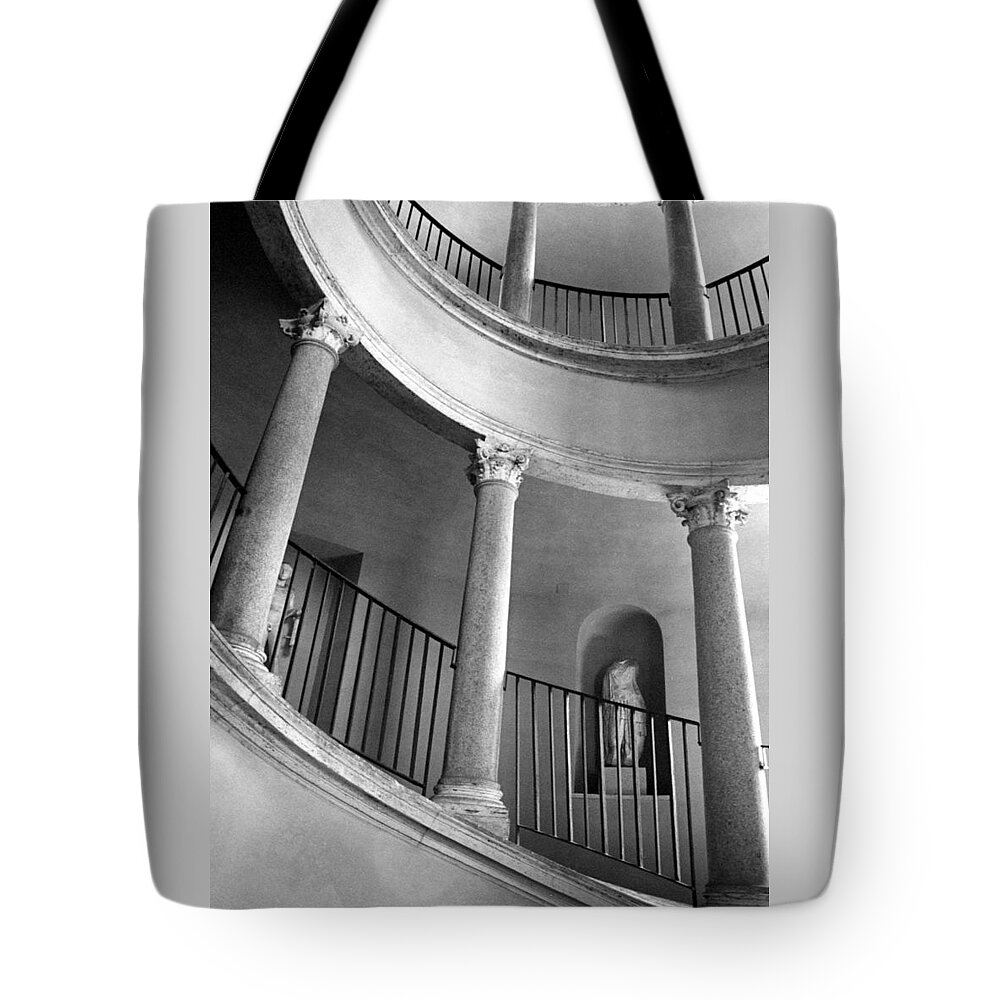 Italy Tote Bag featuring the photograph Roman Staircase by Donna Corless