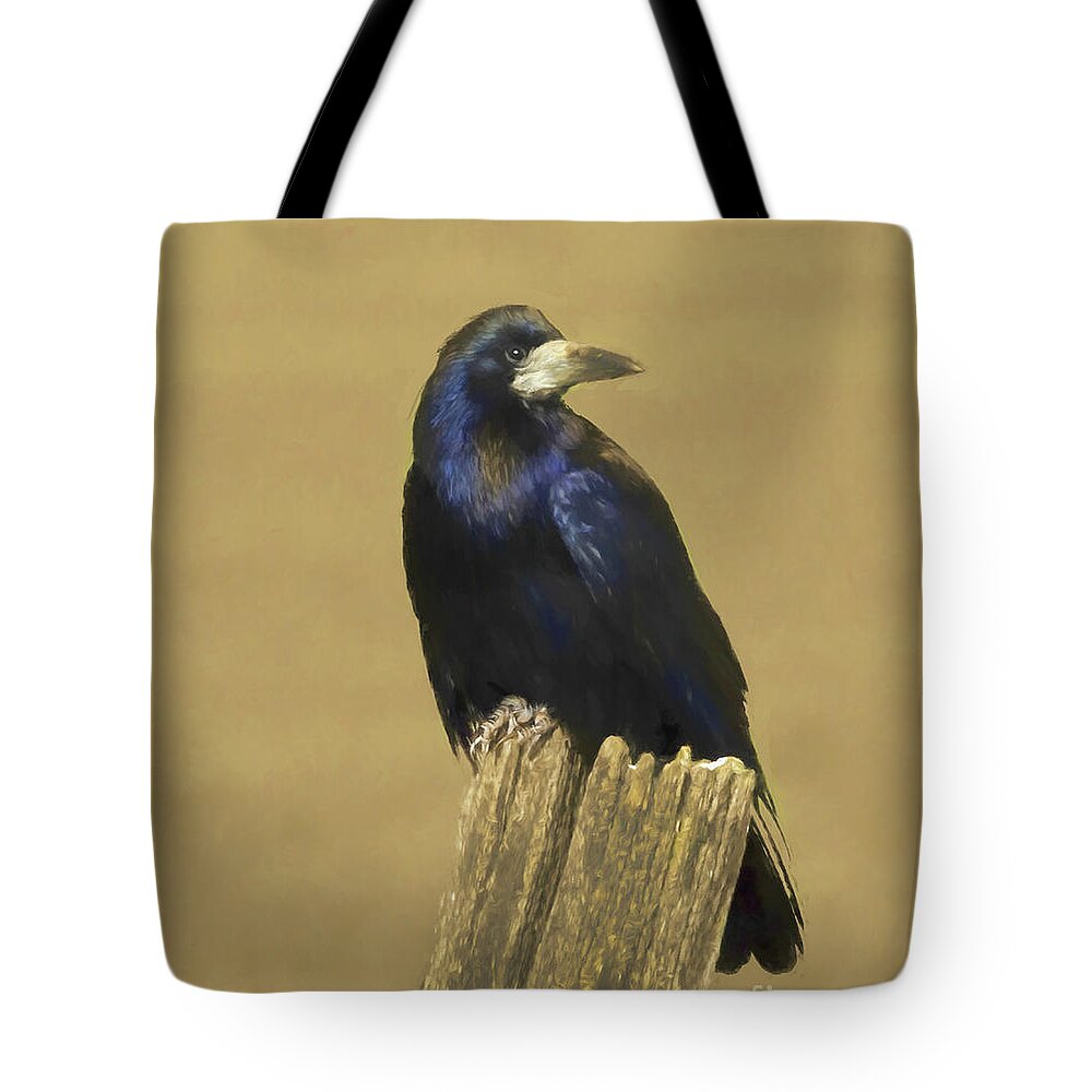 Rook Tote Bag featuring the digital art Rook by Jim Hatch