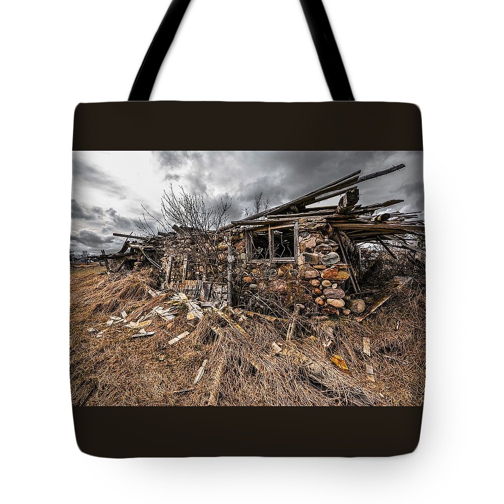 Abandoned House Tote Bag featuring the photograph Brimstone by Karl Anderson
