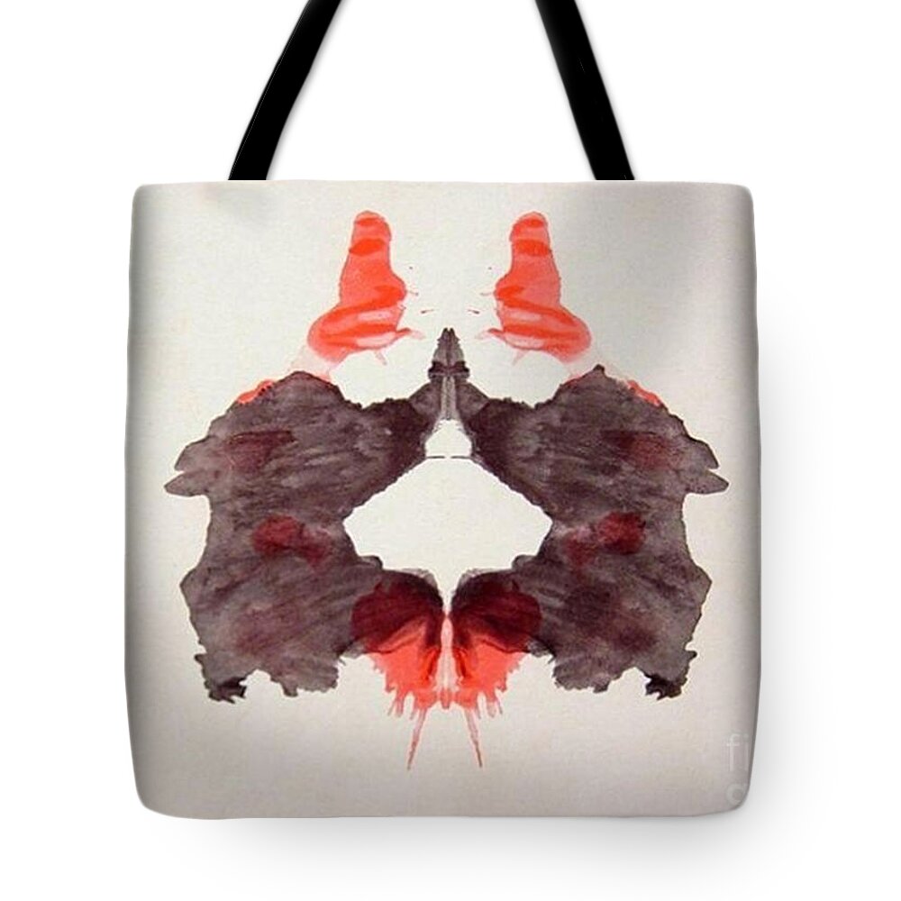 Science Tote Bag featuring the photograph Rorschach Test Card No. 2 by Science Source