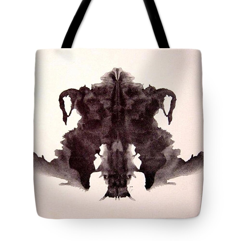 Science Tote Bag featuring the photograph Rorschach Test Card No. 4 by Science Source