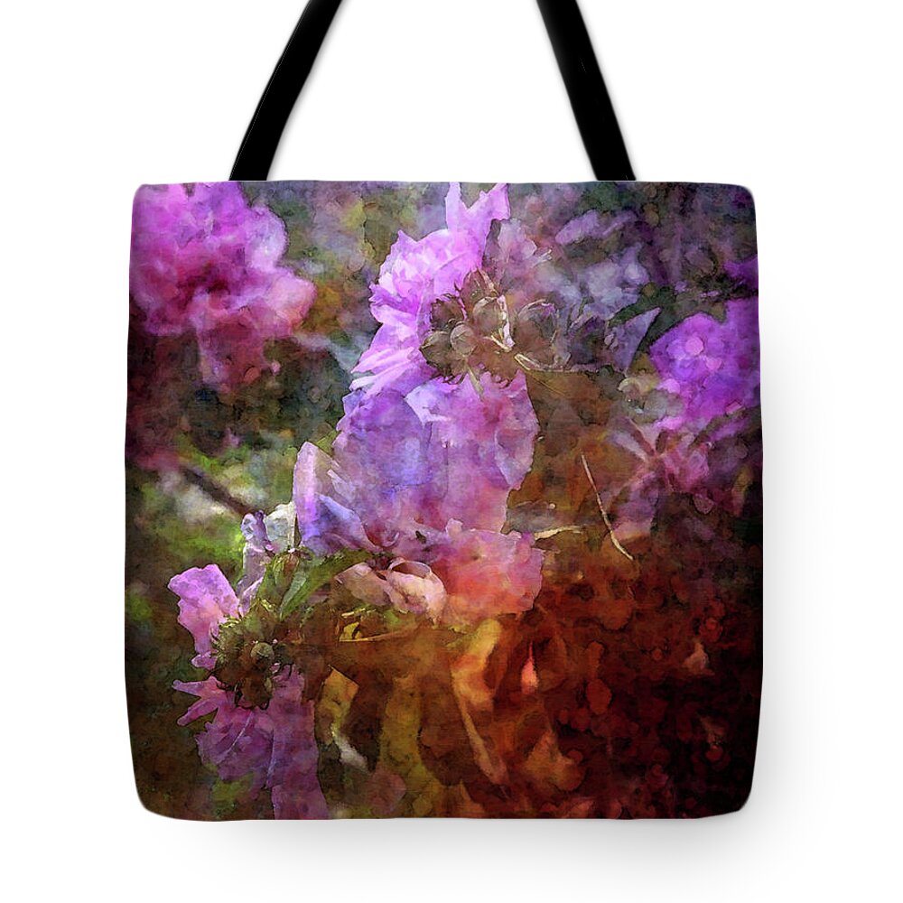 Impressionist Tote Bag featuring the photograph Rose of Sharon Impression 3474 IDP_2 by Steven Ward