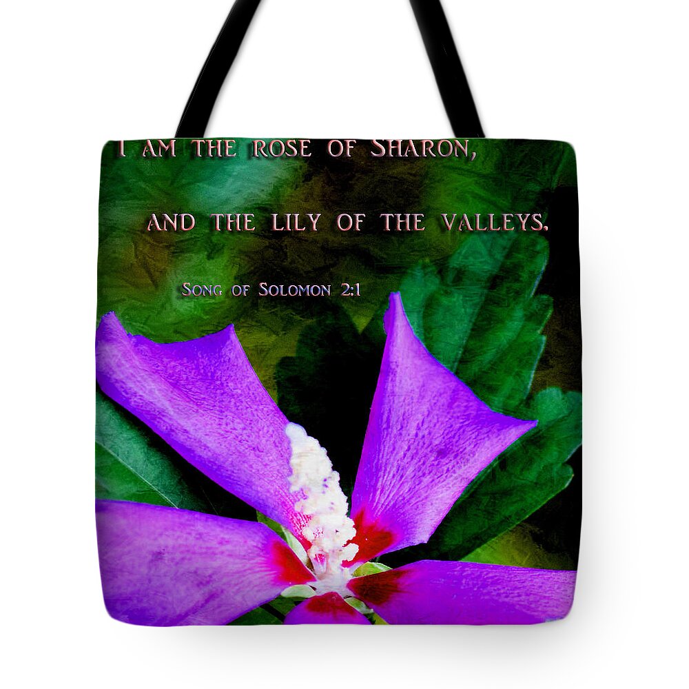 Rose Of Sharon Tote Bag featuring the photograph Rose of Sharon by Sheri McLeroy