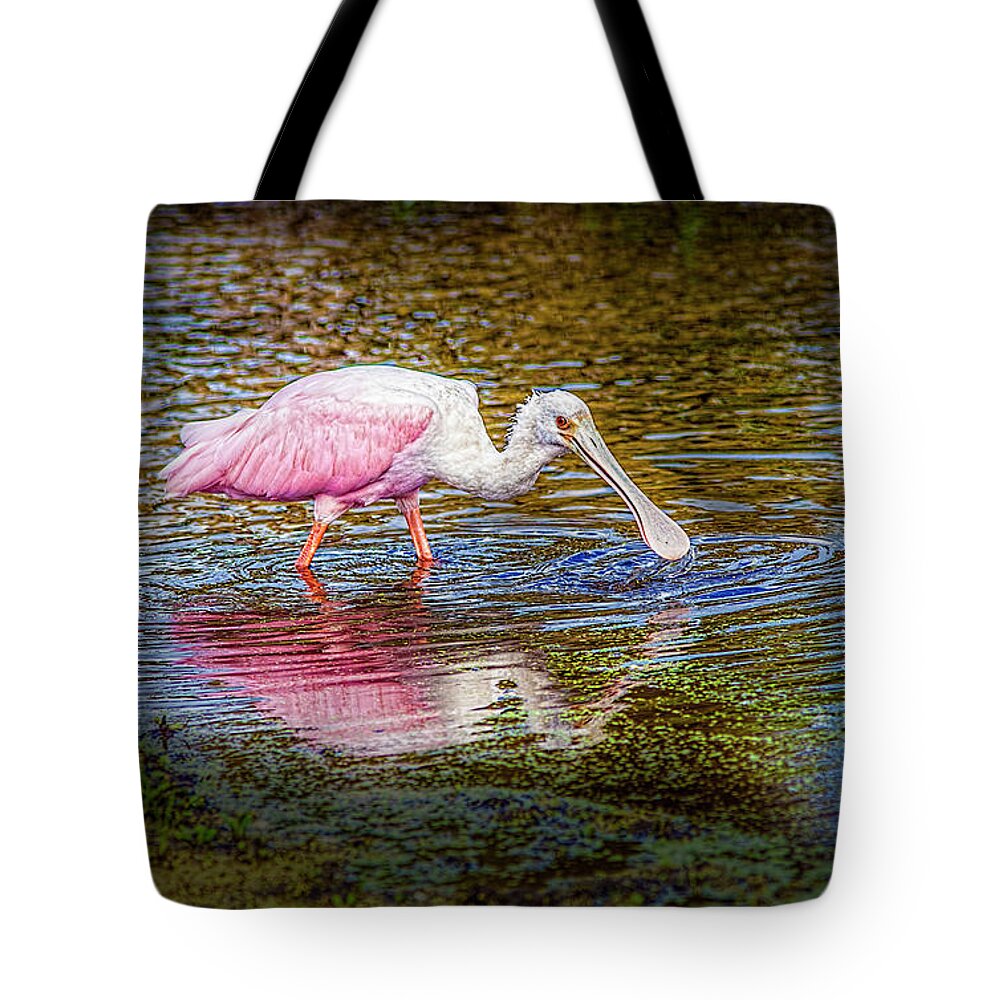 Photographs Tote Bag featuring the photograph Roseate Spoonbill by Felix Lai
