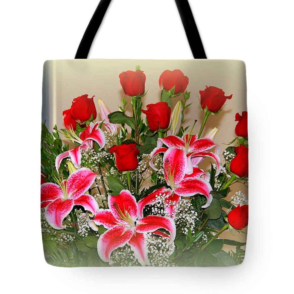 Rose Tote Bag featuring the photograph Rose's by Athala Bruckner
