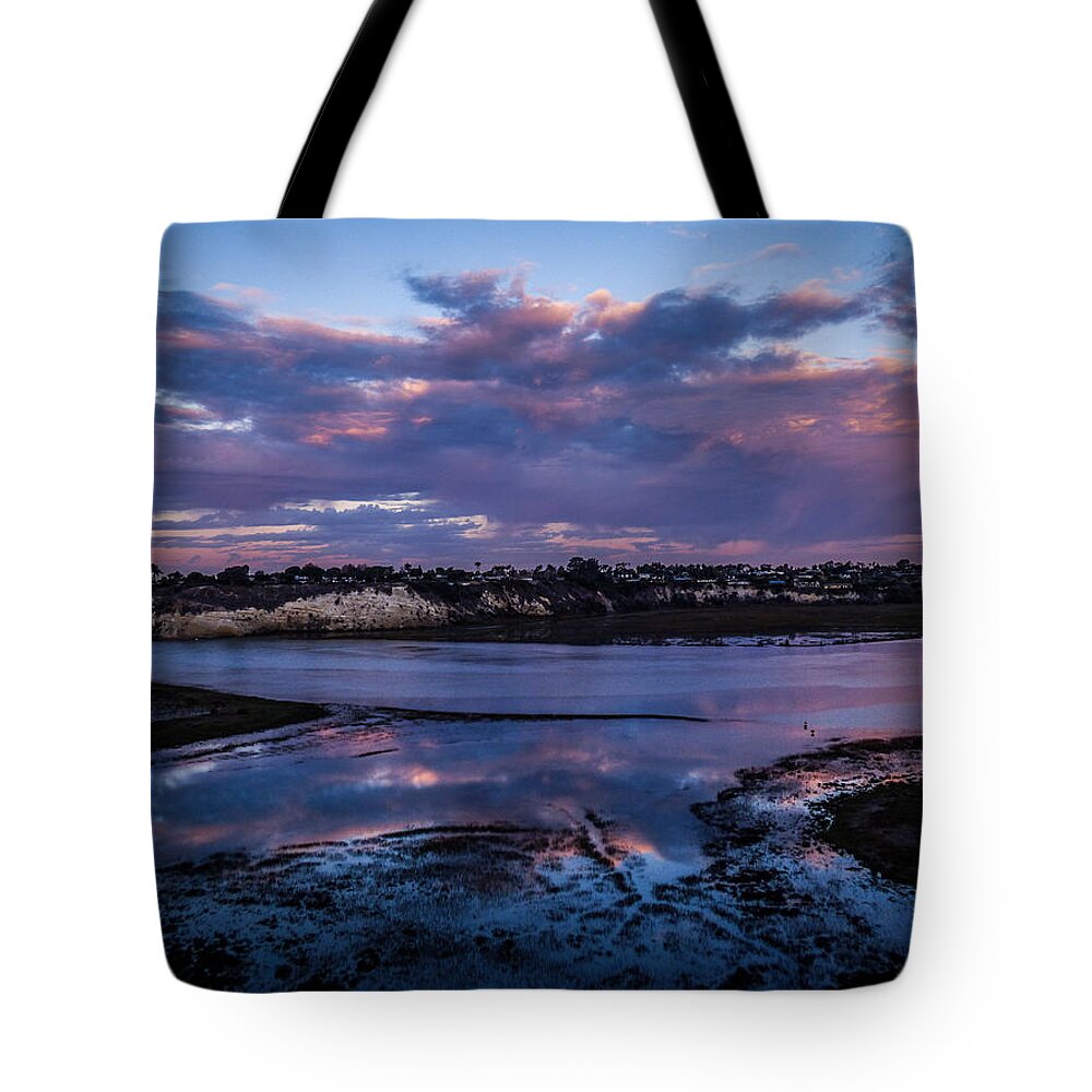 Back Bay Tote Bag featuring the photograph Rosy Dawn by Pamela Newcomb
