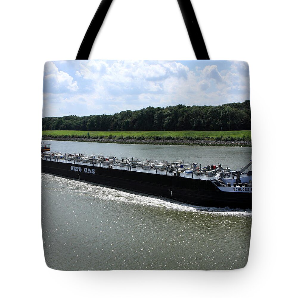 Boats Tote Bag featuring the photograph Rotterdam Canal by Aidan Moran