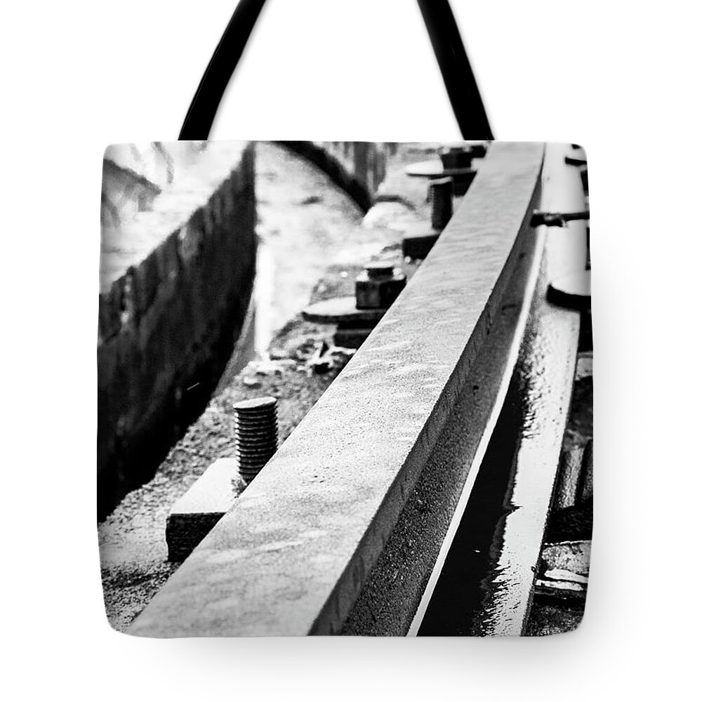 Rail Tote Bag featuring the photograph Round the Bend by Holly Ross
