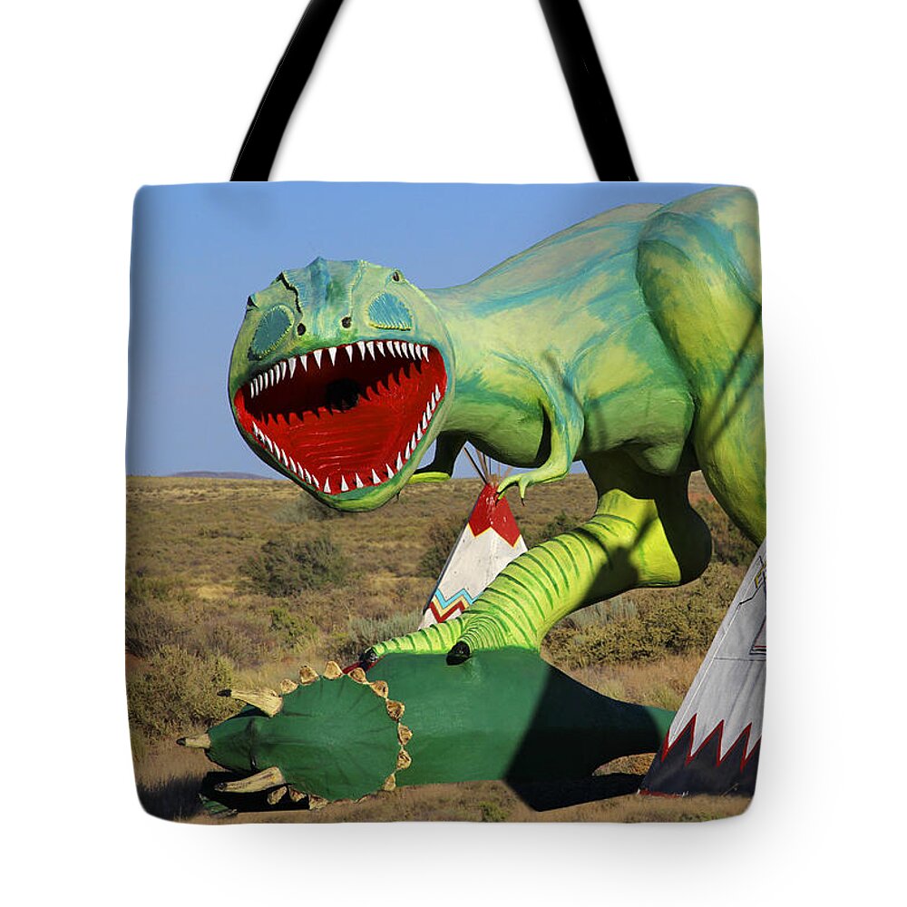 Route 66 Tote Bag featuring the photograph Route 66 Can Be Brutal by Mike McGlothlen