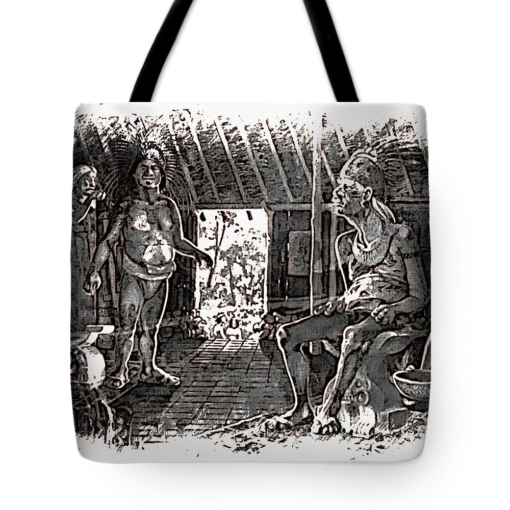 Coast Tote Bag featuring the photograph Royal Scene - Painting In Agua Blanca by Al Bourassa